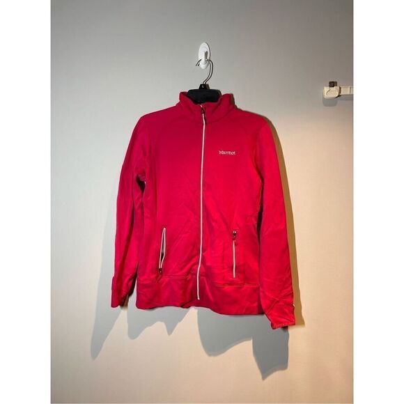 Marmot zip up pink jacket size medium C11-4 - Picture 1 of 4